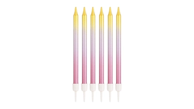 Pink Harmony Thin Candles, 12pk