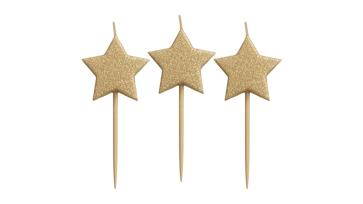 Gold Star Candles