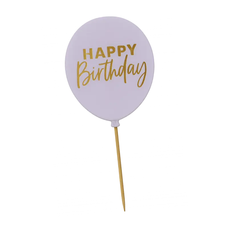Pastel Birthday Balloon Toppers