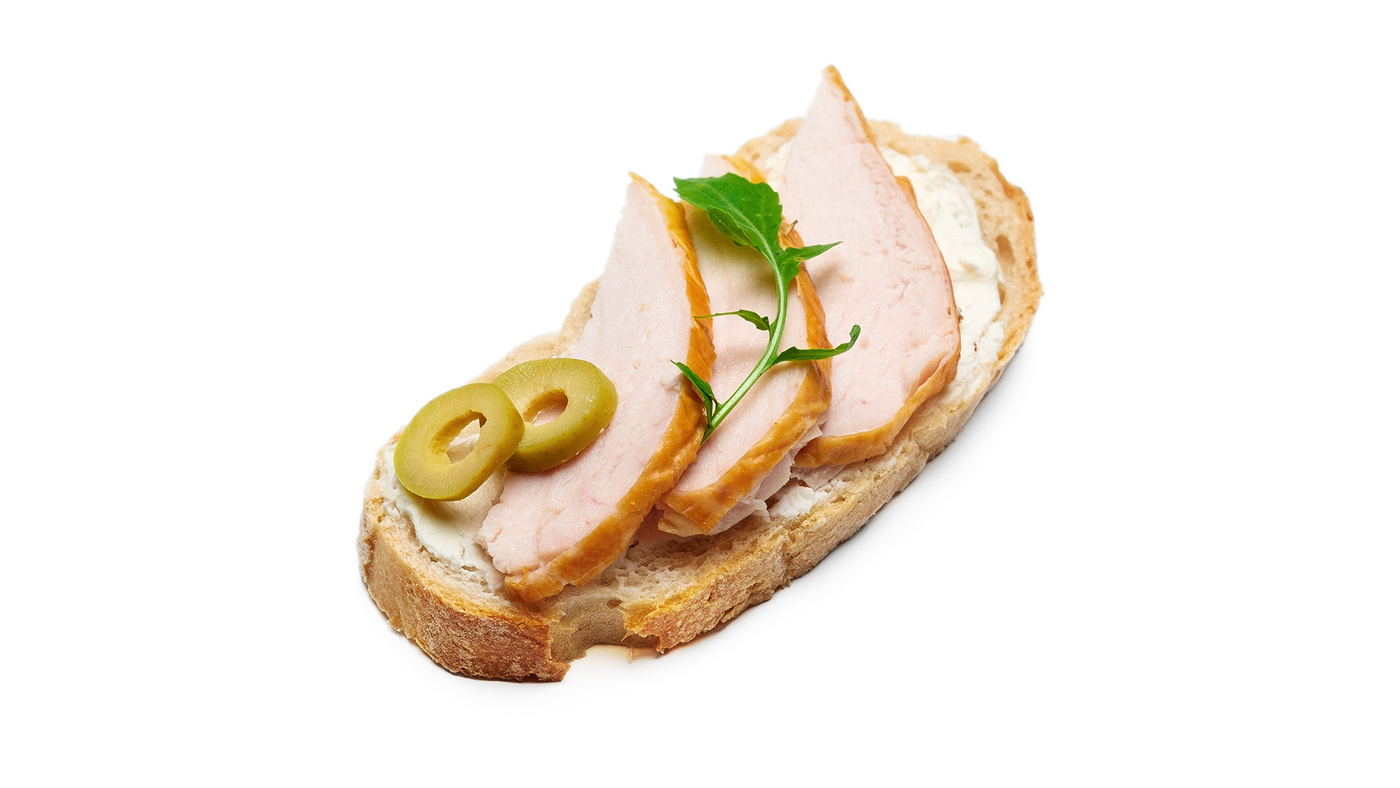 Smoked Chicken and Olive Mini Bruschetta 