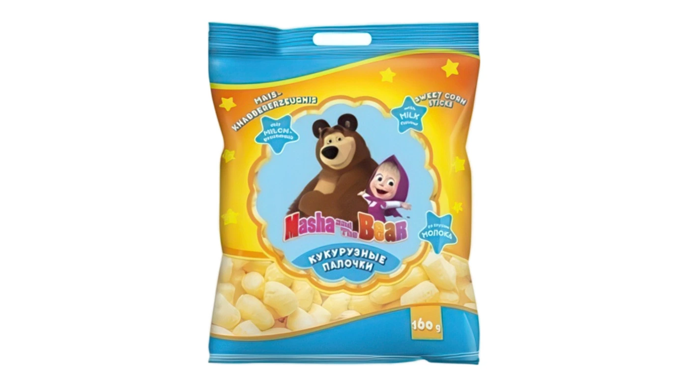 Molochniye Milk Corn Sticks, 160g