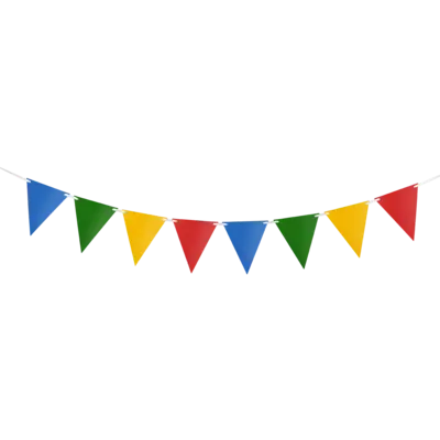 Multicolour Fair Bunting 12 flags