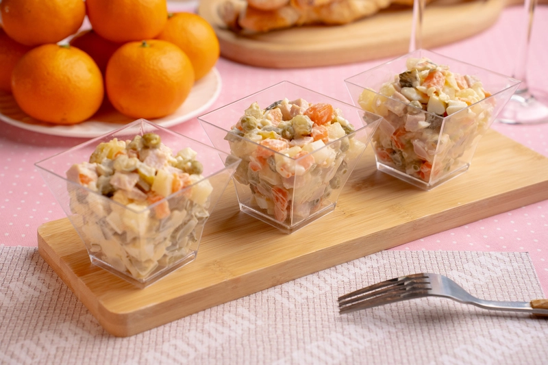 Ham Olivier Salad Cup