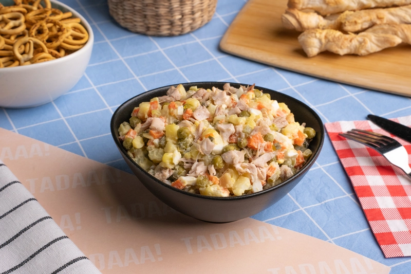 Chicken Olivier Salad Bowl for Sharing
