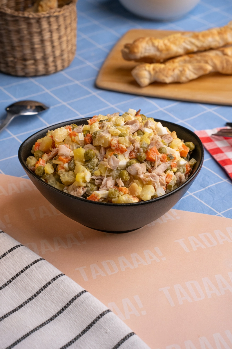 Chicken Olivier Salad Bowl for Sharing