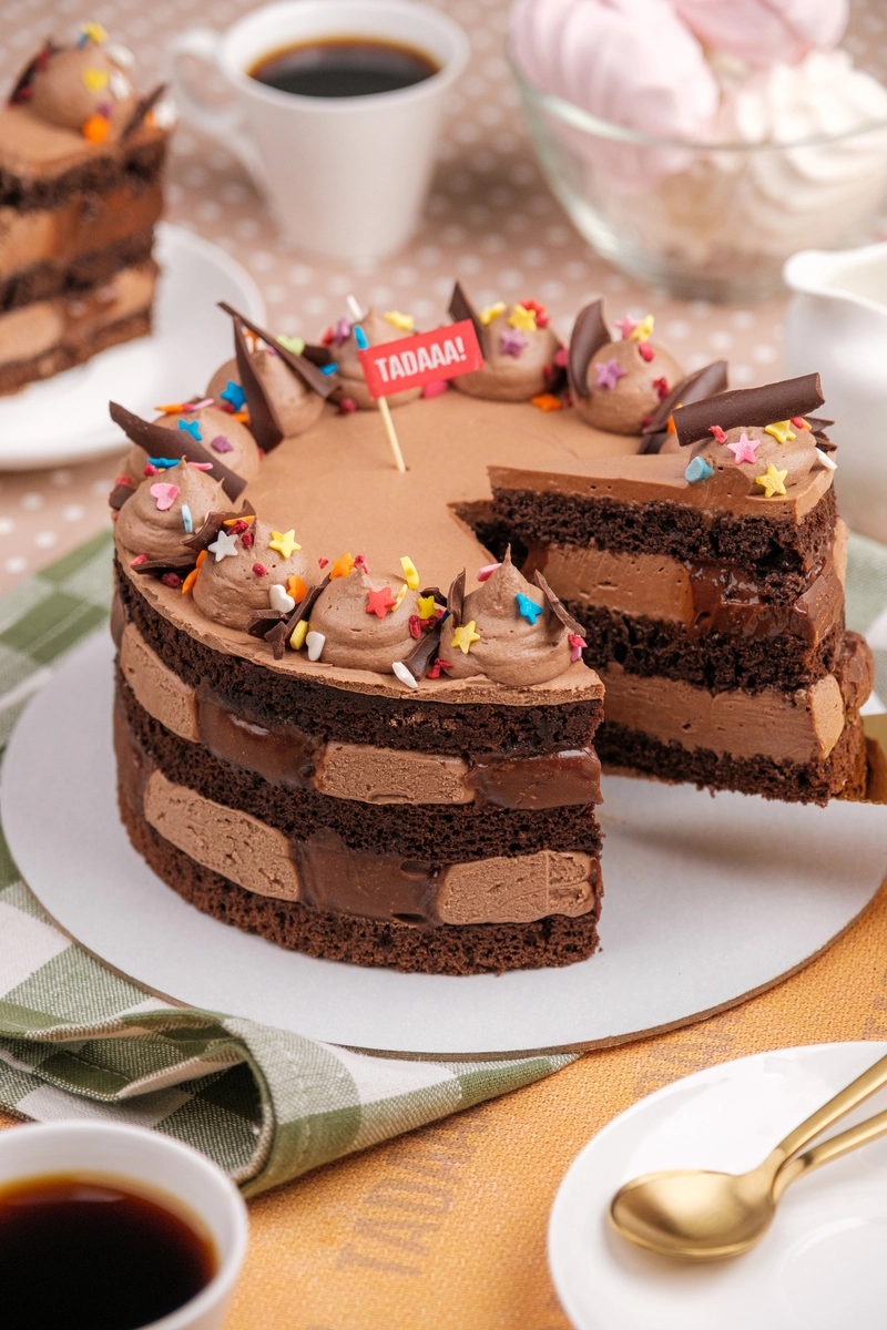 Cutter &Squidge’s Vegan Chocolate Caramel Cake  