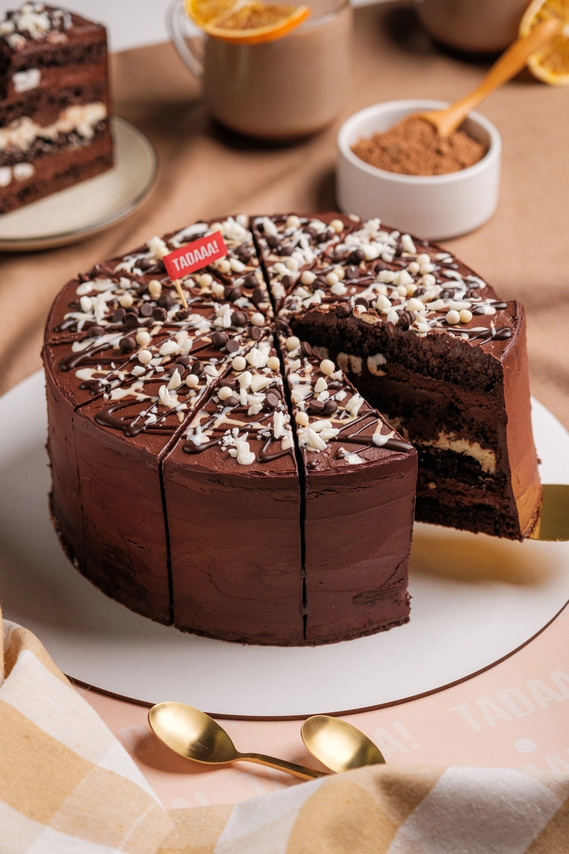 Four Layer Chocolate Fudge Cake