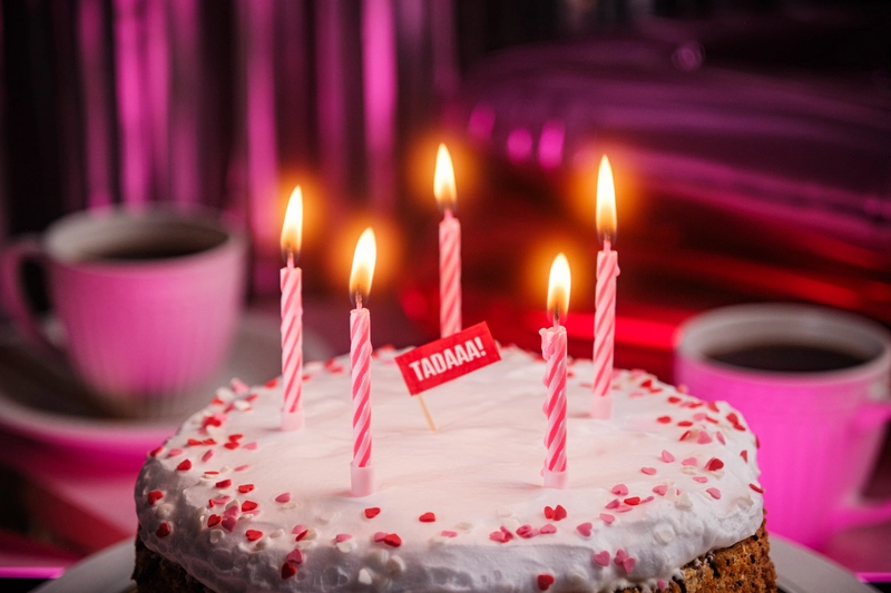 Pink Spiral Candle, 12pk