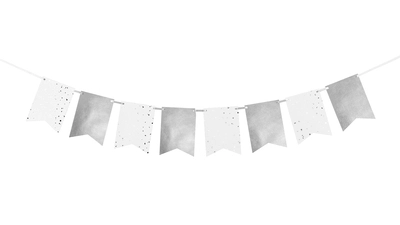Silver Flag Bunting 10m