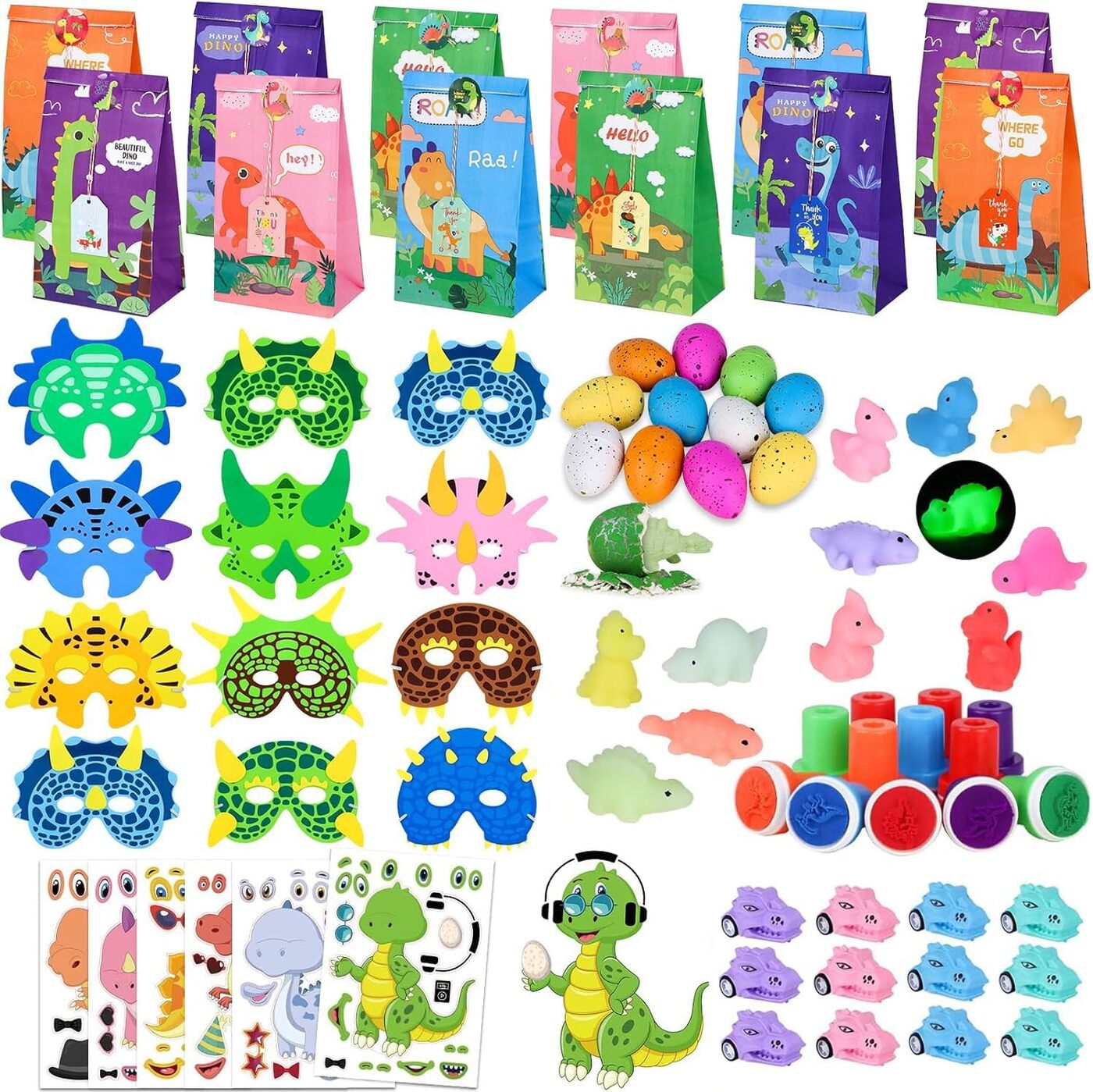 Dinosaur Favours for 12 Kids