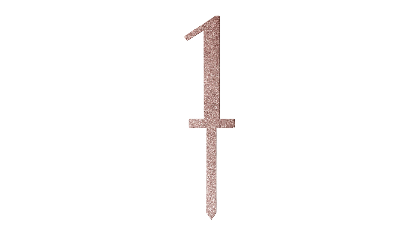 Rose Gold Glitz Cake Topper No.1