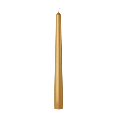 Gold Tapered Candles 24.5cm