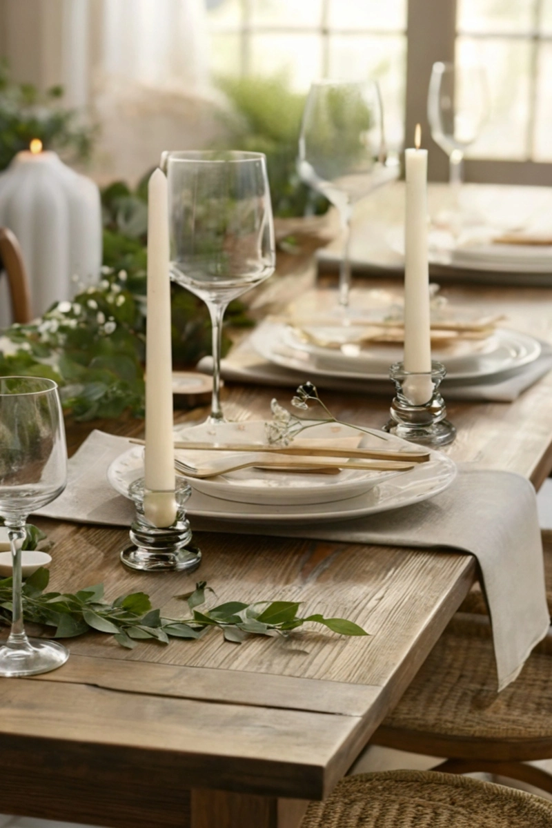 Glass Candle Taper Holders