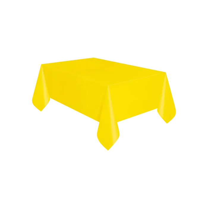 Neon Yellow Plastic Table Cover