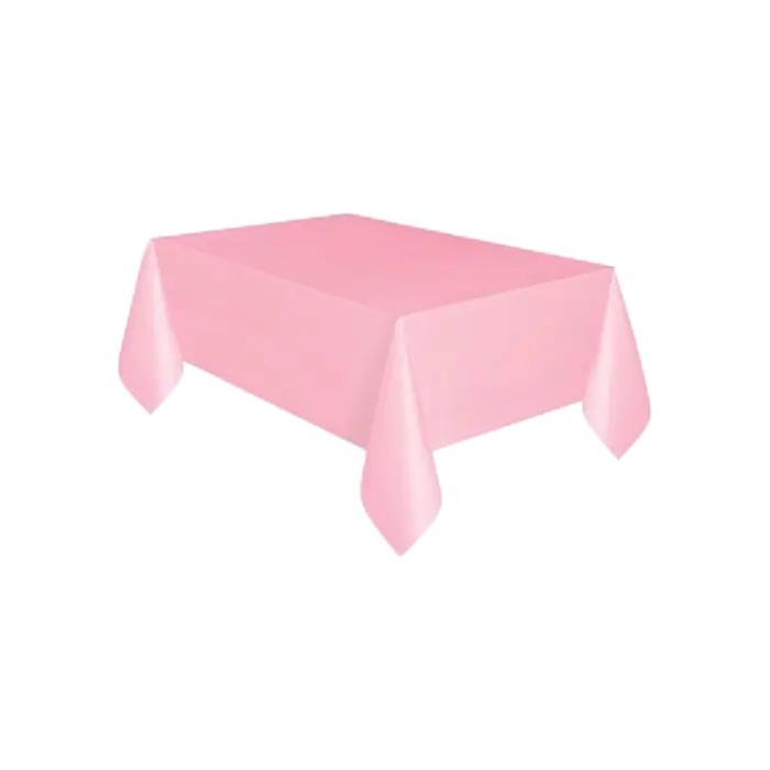Lovely Pink Plastic Table Cover