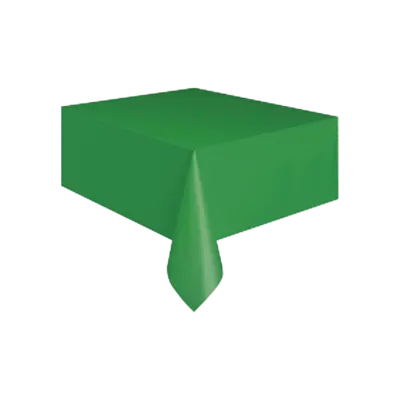 Emerald Green Plastic Table Cover