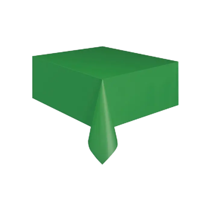 Emerald Green Plastic Table Cover