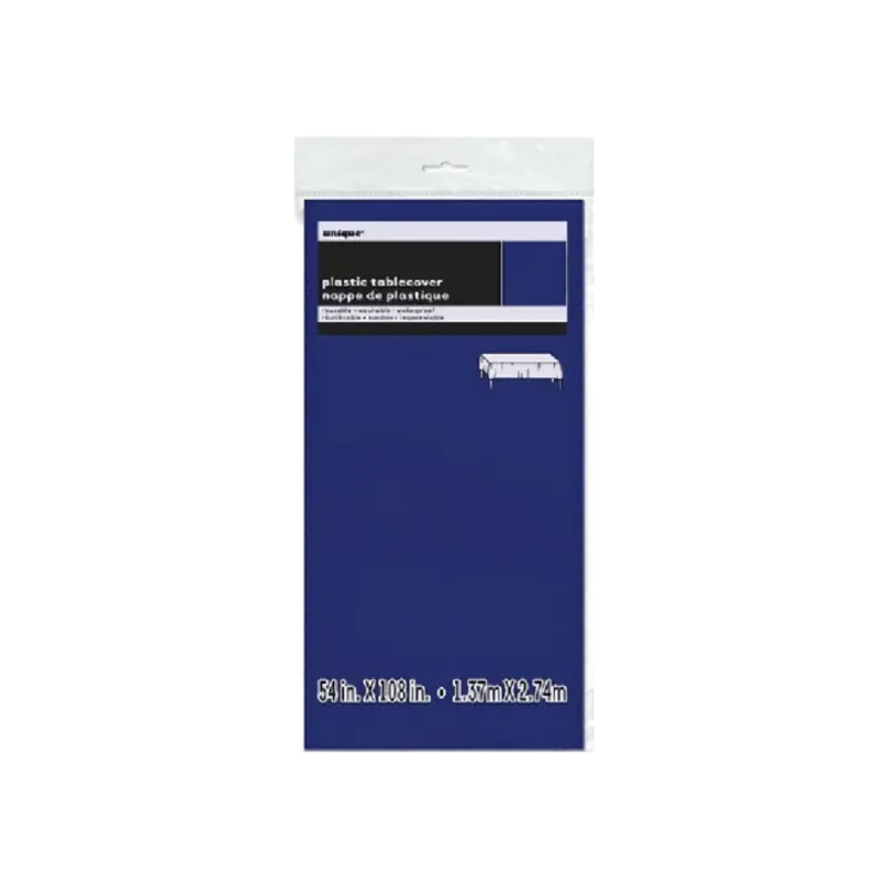 Navy Blue Table Plastic Cover