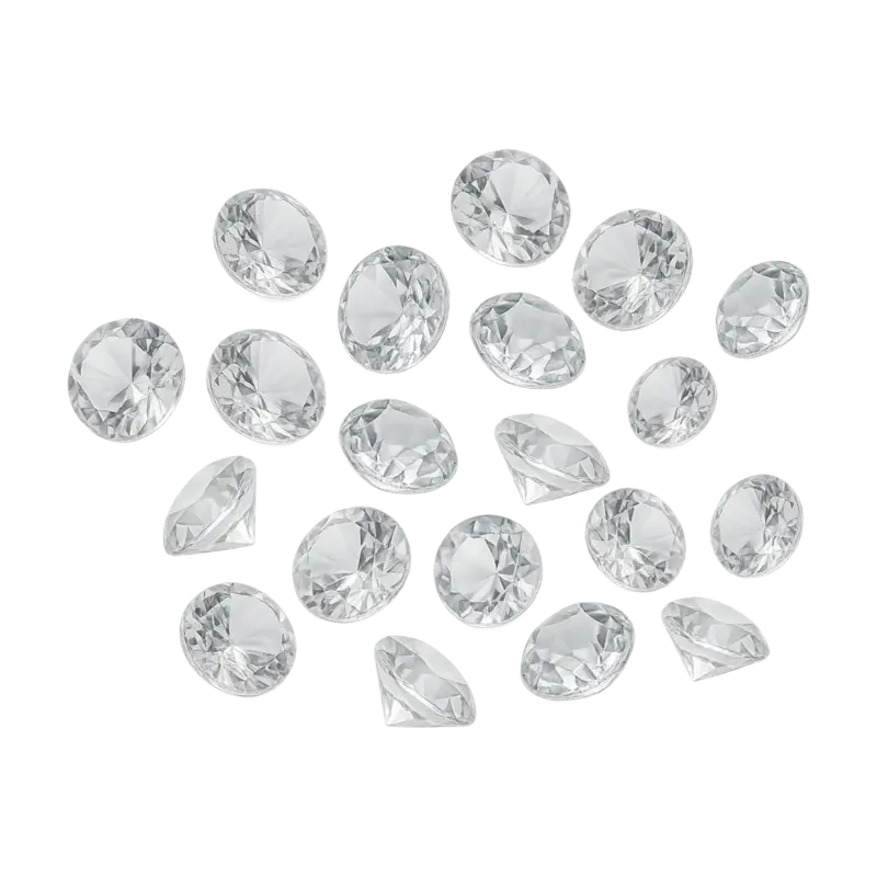 12MM Clear Diamond Table Decor