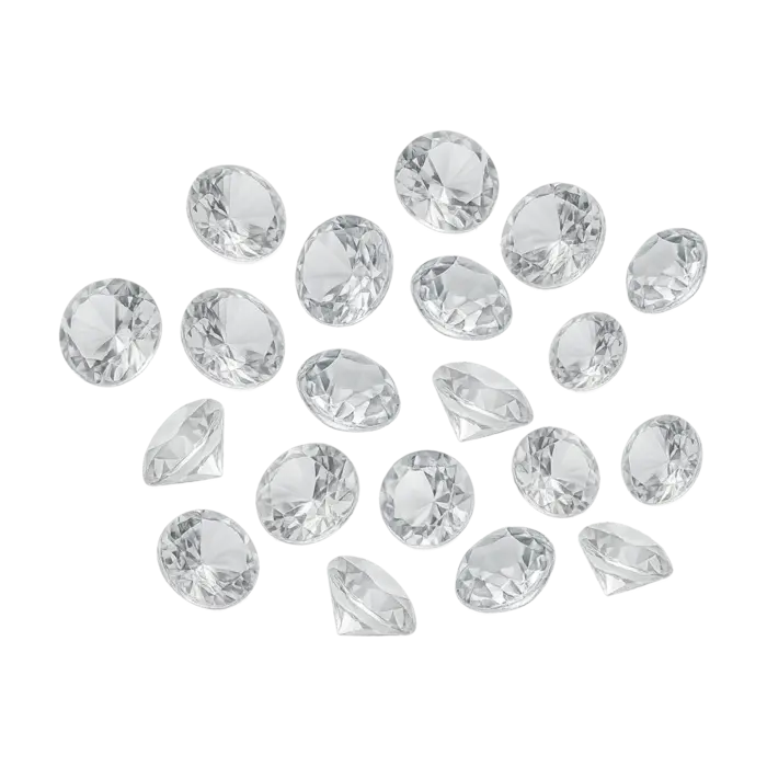 12MM Clear Diamond Table Decor