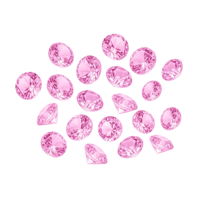 12MM Pink Diamond Table Decor