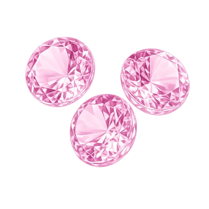 12MM Pink Diamond Table Decor