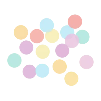 Pastel Rainbow Confetti for Table Decor