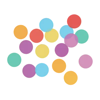 Rainbow Confetti for Table Decor