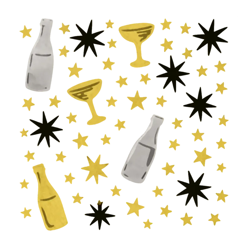 Party Champagne Table Confetti