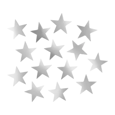 Silver Star Table Confetti