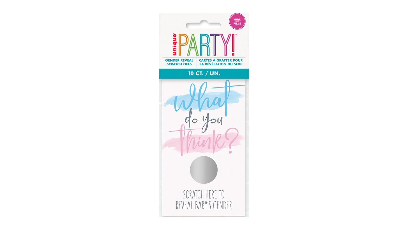 “Girl Gender Reveal” Scratch Card