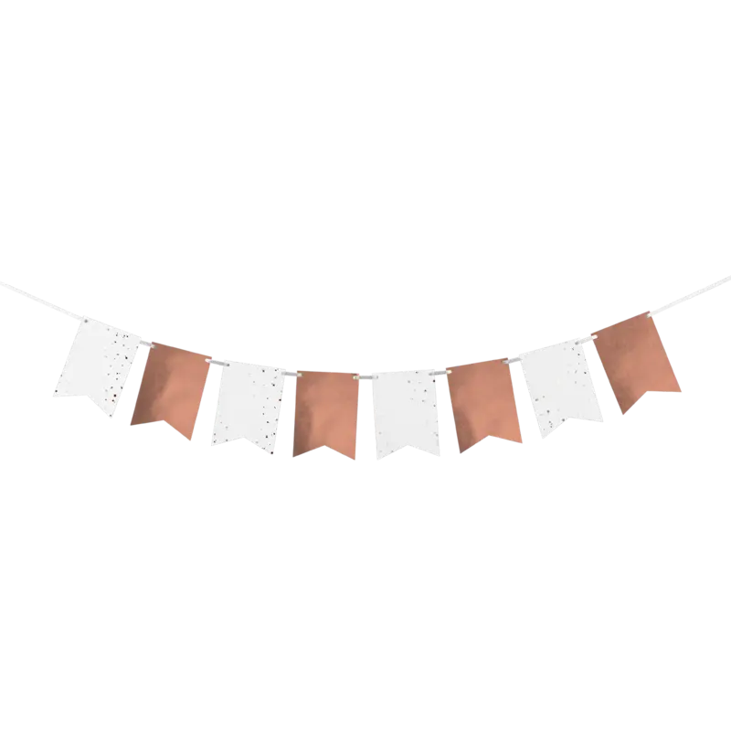Rose Gold Flag Bunting 10m