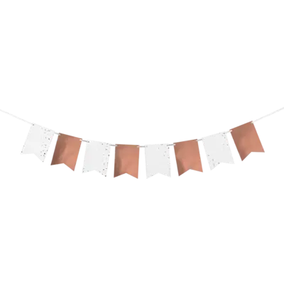 Rose Gold Flag Bunting 10m