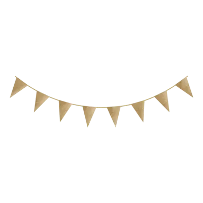 Gold Cardboard Glitter Bunting