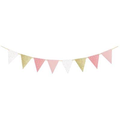 Gold and Pink Bunting