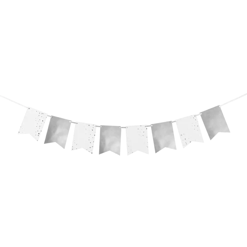 Silver Flag Bunting 10m
