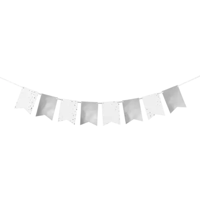 Silver Flag Bunting 10m