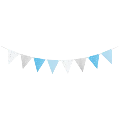 Silver and Blue Bunting