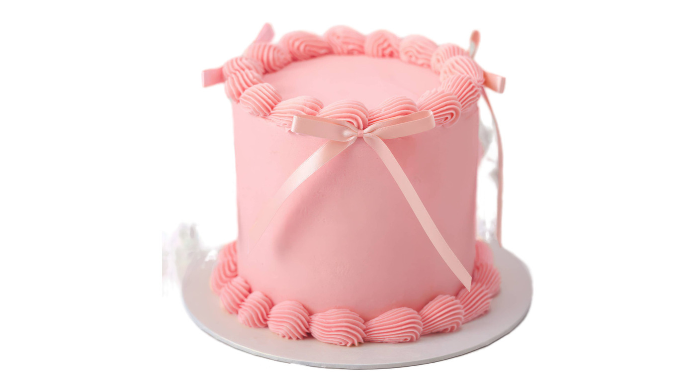 Pink Ribbons Cake