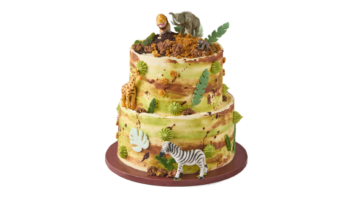 Safari Vanilla Tier Cake