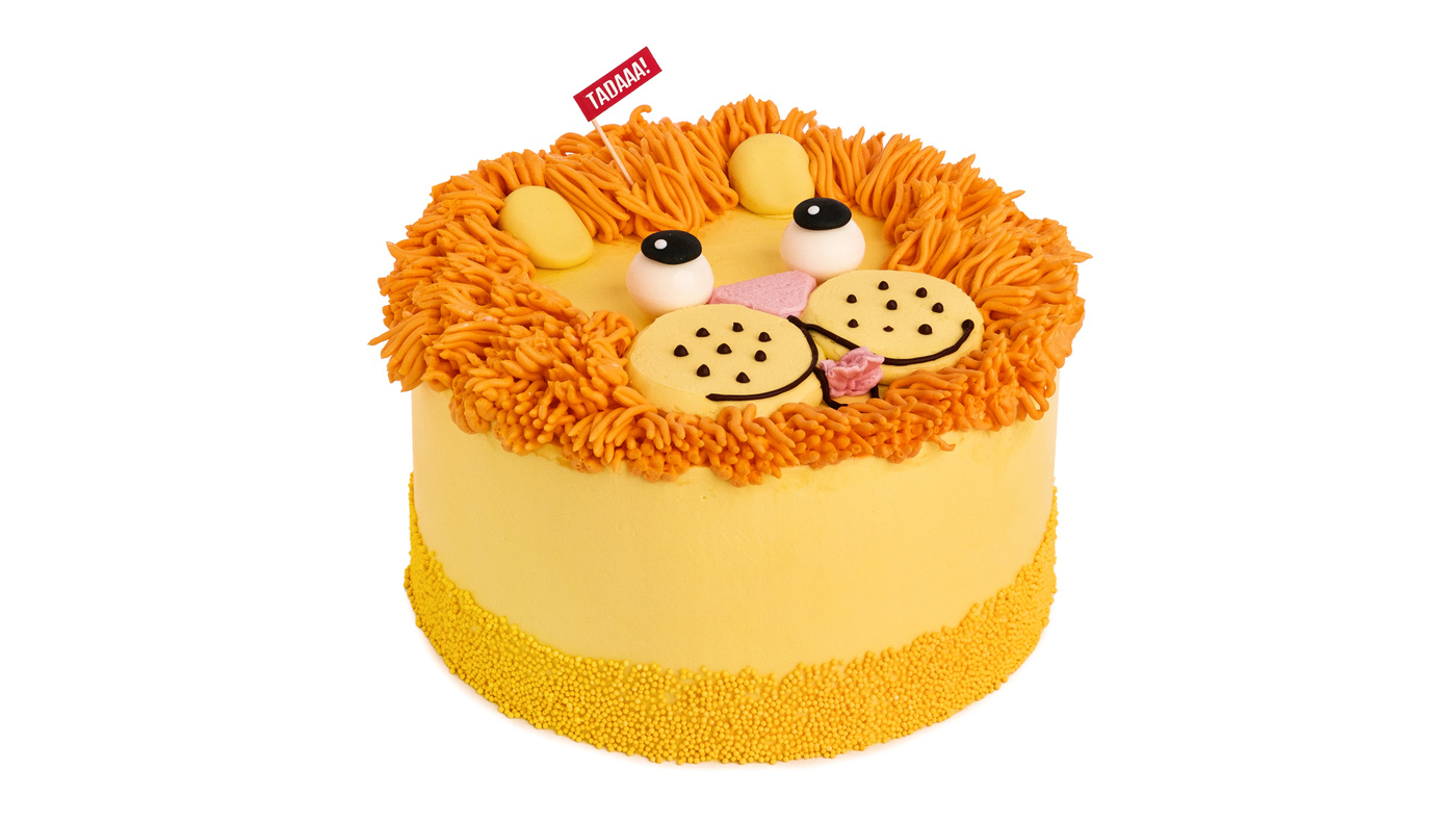 Lion Vanilla Cake 