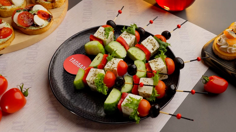 Vegetable Skewer Canapé