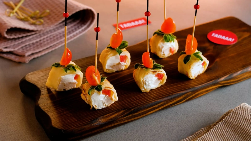Chicken and Cheese Canapé