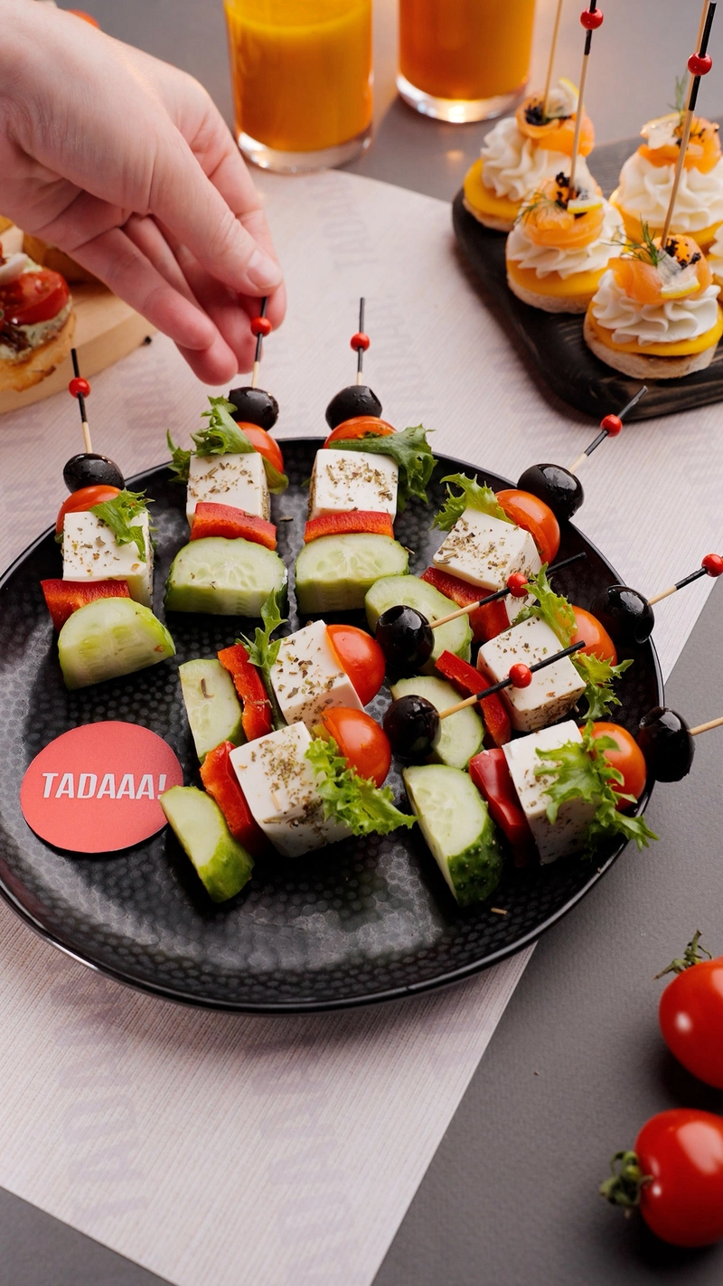 Vegetable Skewer Canapé