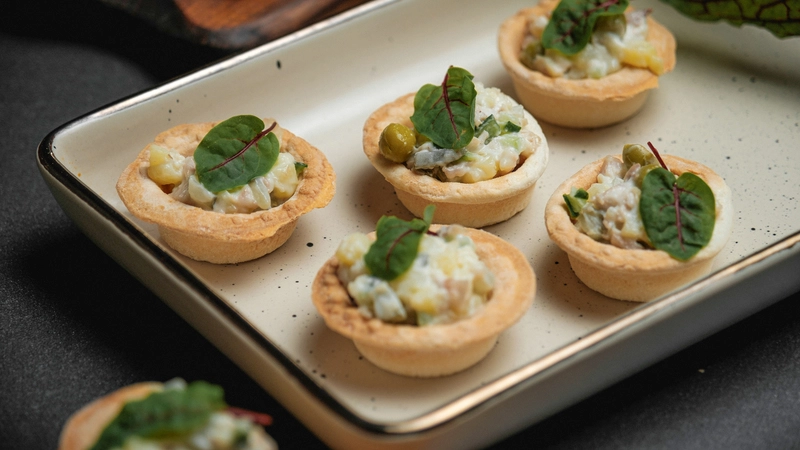 Chicken Olivier Tartlet