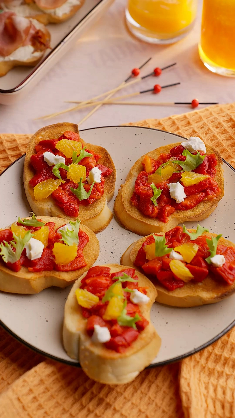 Pepper and Orange Tartine 