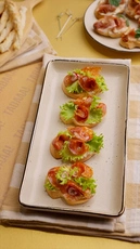 Sliced Chorizo Sausage Tartine
