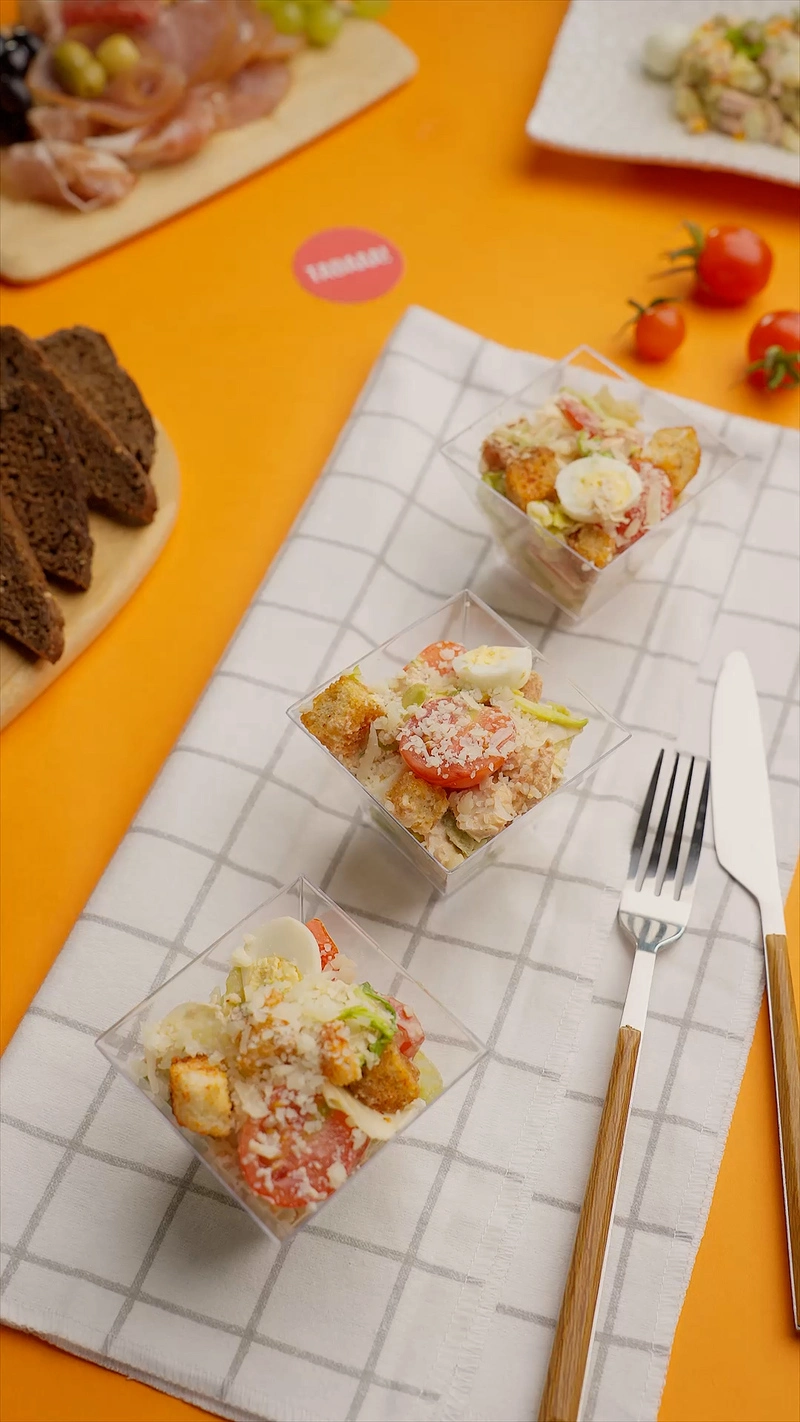 Chicken Caesar Salad Cup