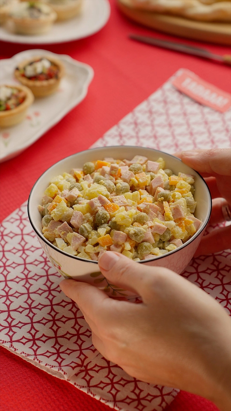 Ham Olivier Salad Bowl for Sharing
