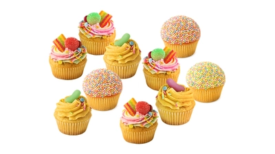 Rainbow Mini Cupcakes